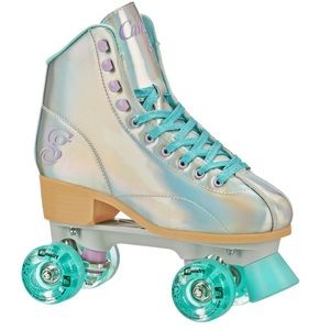 Candi Girl Sabina Colorful Women’s Freestyle Roller Skates Hologram/Blue